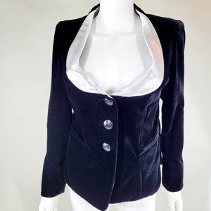 Giorgio Armani Black Velvet Jacket